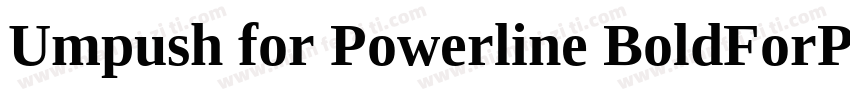 Umpush for Powerline BoldForPowerli字体转换